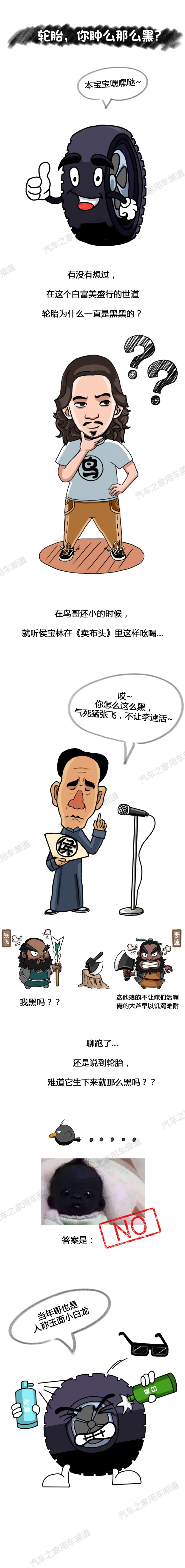 为什么是黑色的？轮胎的颜色不是天生的