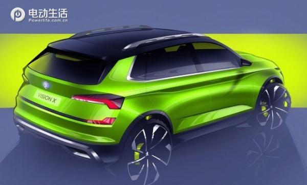 斯柯达新能源,斯柯达Vision X，电动SUV