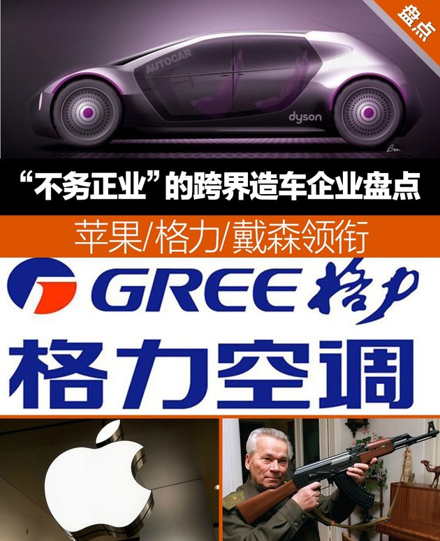 跨界造车,苹果造车，戴森造车，五粮液造车
