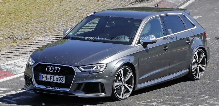 动力超300Kw 全新奥迪RS3掀背版谍照曝光