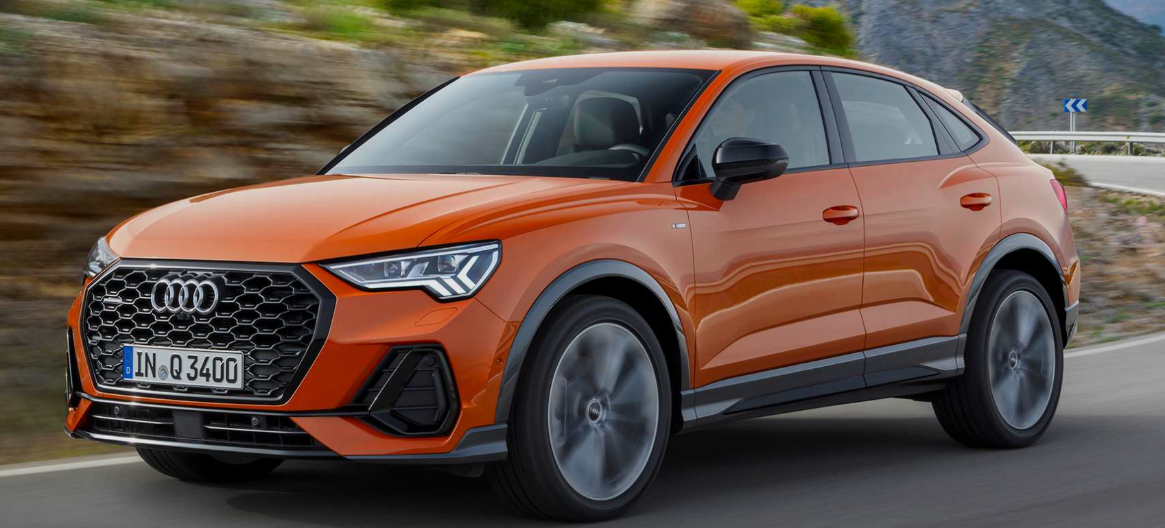 奥迪Q3 Sportback官图发布 坡顶设计更具运动感
